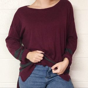 Burgundy sweater